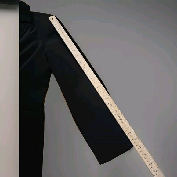 Bebe Women's Long Sport Coat Jacket Blazer Black  Sz 12 Career Office Siren Work - Picture 6 of 9